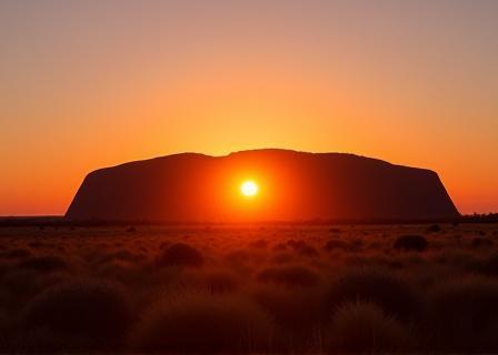 Uluru Ayers Rock at Sunrise